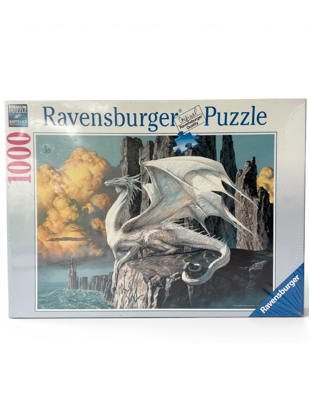 Ravensburger White Dragon Ciruelo Cabral Jigsaw Puzzle 1000 Pieces #156962 NEW
